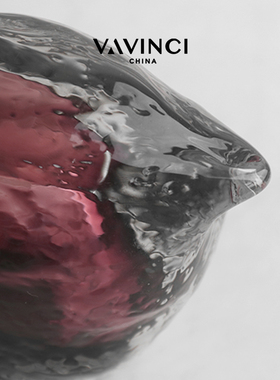 梵其现代创意手工玻璃抽象小鸟摆件样板间客厅书房茶几桌面装饰品