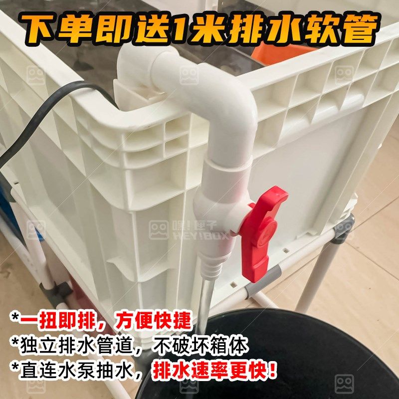 嘿匣子工业风周转箱养龟可视龟缸饲养缸龟箱鱼缸带盖保温鳄龟蛋龟,淘宝优惠券,粉丝福利购,淘宝优惠卷