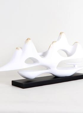 新中式假山摆件禅意样板房客厅居家装饰品玄关电视柜创意现代软装