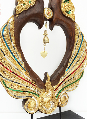 泰国工艺品木雕摆件东南亚家居饰品泰式客厅玄关软装饰品桌面摆设