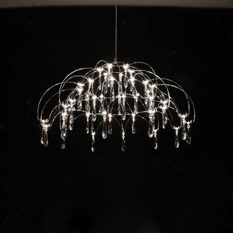 天穹之伞水晶吊灯萤火虫火花球餐厅灯创意艺术设计感圆桌灯后现代,淘宝优惠券,粉丝福利购,淘宝优惠卷