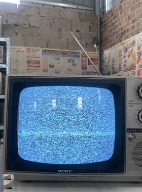 开机可亮雪花黑白电视70-80-90年代黑白老电视复古怀旧老物件摆件