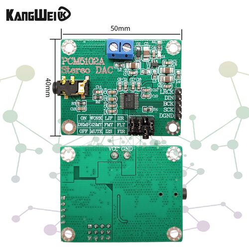 PCM5102A 数字音频I2S立体声DCA解码板器模块 模数转换器 - 图1