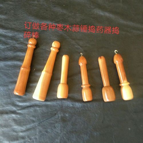 定做各种枣木两头尖擀面杖各种枣木鼓槌鼓棒实木太平尺太极棒 - 图2