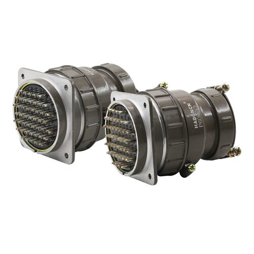 P60 45芯47芯 航空插头 圆形连接器 接插件 开孔60MM - 图3