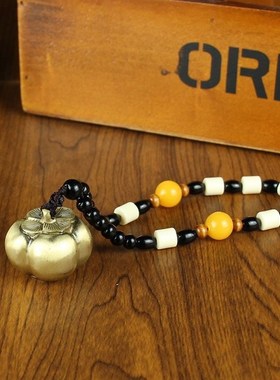 新款黄铜富甲天下转转手把 客厅办公室玄关桌面摆件工艺品装饰品