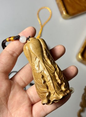 实木手把件金丝楠木扭转乾坤小叶桢楠百财白菜木制灵芝阴沉木乌龟