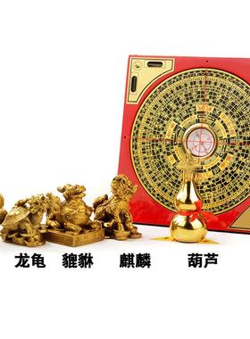 葫芦龙龟金蟾貔貅罗盘麒麟黄铜貔貅摆件