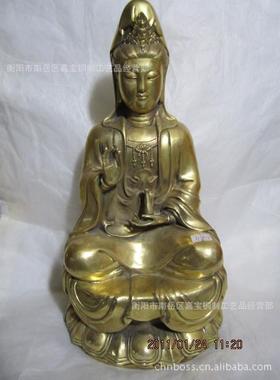 铜观音 仿古色观音佛像 南海观音菩萨铜像 大量批销