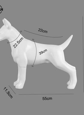 狗模特可拆卸树脂亮光小款动物模型犬宠物衣服展示道具狗店铺摆件