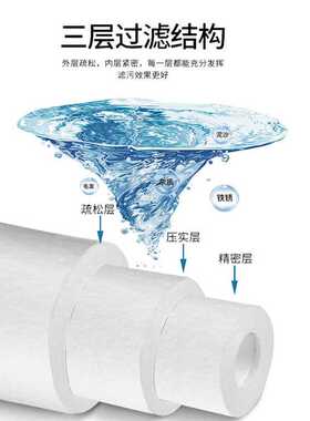 11寸适用于朗诗德 纯水机通用PP棉加长型前3级 净水器滤芯包邮
