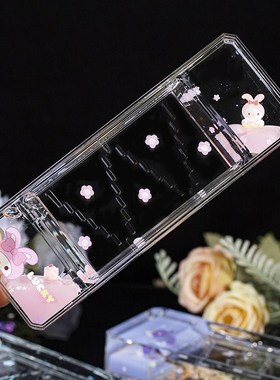 网红创意几何卡通兔油漏动感滑梯摆件减压小物件液体沙漏生日礼物