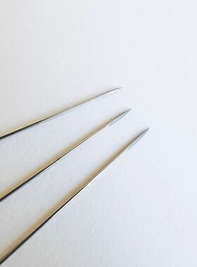全钢皮草皮革针高透穿透皮毛三棱针工具针手工编织粗针缝纫针
