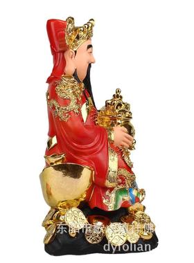 进宝佛像 树脂佛像树脂佛像菩萨 七彩坐宝财神文财神