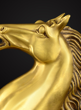 铜马摆件马到成功马纯铜客厅办公室装饰工艺Y品大号唐马
