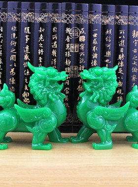 独角貔貅摆件守财招财p客厅店铺办公室桌面皮丘貔恘一对开业礼品