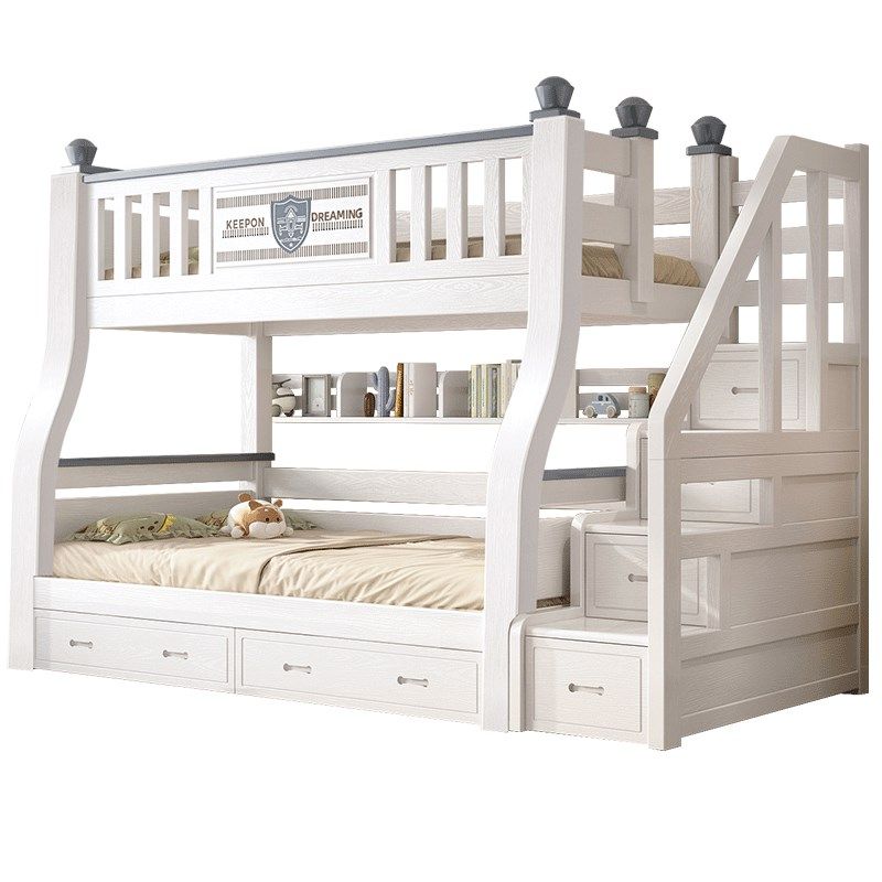 上下牀双层牀两层高低牀小户型全实木双人上下铺多功能儿童子母牀,淘宝优惠券,粉丝福利购,淘宝优惠卷