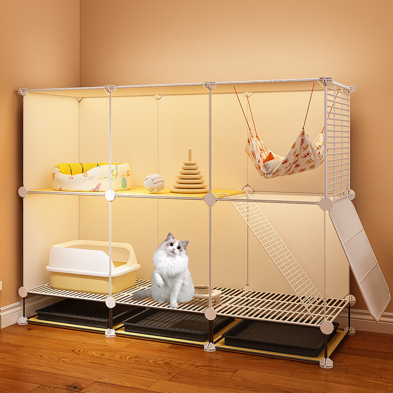 猫笼子家用室内猫屋舍猫窝秋冬笼子猫咪用品带超大自由空间猫别墅,淘宝优惠券,粉丝福利购,淘宝优惠卷