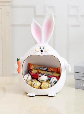 招财发财贺岁吉祥物兔子摆件家居客厅玄关茶几办公桌摆设公司礼品