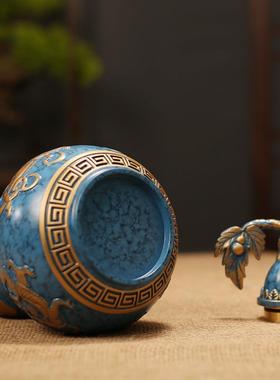 四神兽葫芦福禄铜工艺摆件黄铜摆饰家居客厅店铺开业送礼桌面装饰