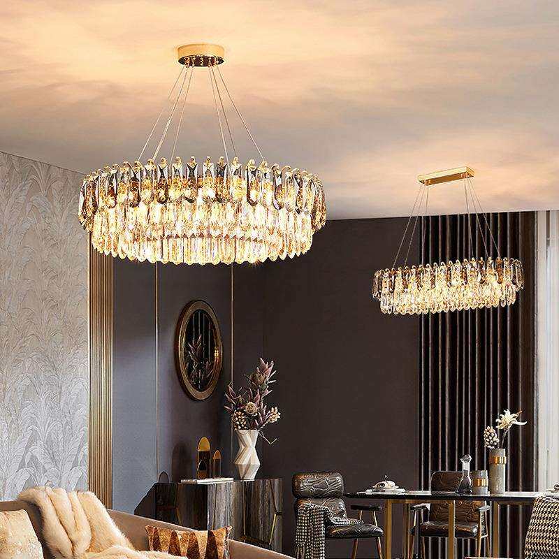 新款轻奢水晶吊灯客厅灯现代简约大气餐厅灯房间卧室北欧灯具套餐,淘宝优惠券,粉丝福利购,淘宝优惠卷