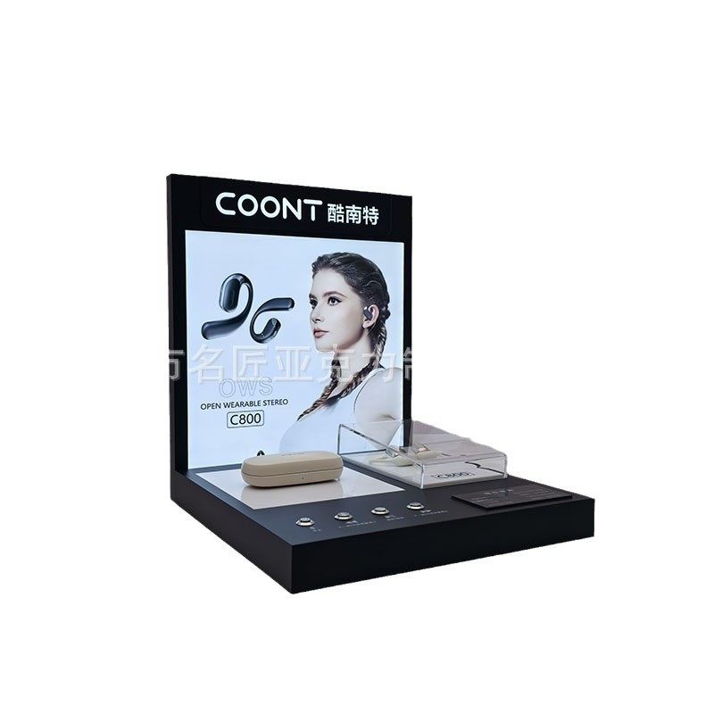 亚克力头戴式耳机展示架OWS蓝牙耳机展示架数码发光展示架摆台,淘宝优惠券,粉丝福利购,淘宝优惠卷