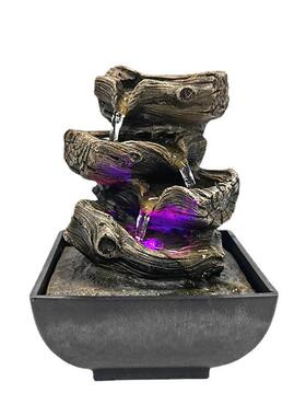 跨境新款Resin fountain流水摆件桌面喷泉树脂工艺品家居创意喷泉