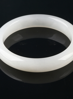 欧说珠宝天然和田白玉手镯