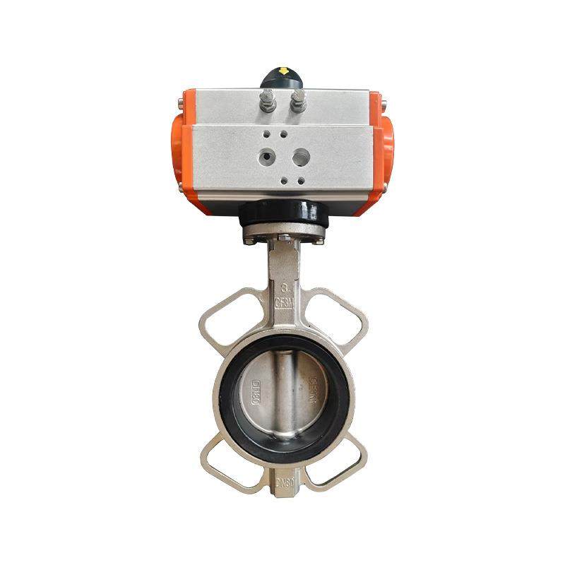 气动不锈钢对夹蝶阀厂家橡胶软密封四氟快速切断304蝶阀,淘宝优惠券,粉丝福利购,淘宝优惠卷