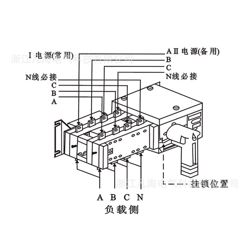 双电源自动转换开关隔离型4P1000A3200A三相四线PC级切换开关380V,淘宝优惠券,粉丝福利购,淘宝优惠卷