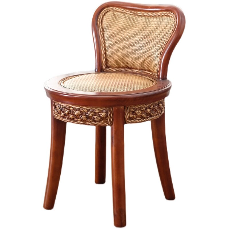 藤椅单人藤编椅子靠背椅休闲椅家用小椅子凳子圆凳矮凳编织滕靠椅,淘宝优惠券,粉丝福利购,淘宝优惠卷