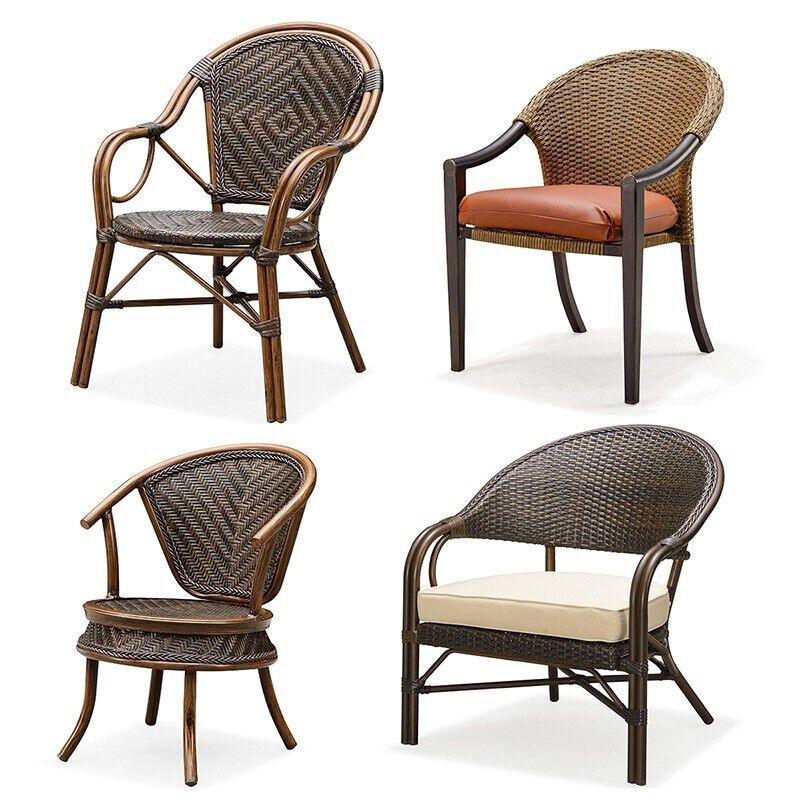 紫叶(ziye)椅子阳台小藤椅藤编椅子单人喝茶仿竹縢椅老人高靠背,淘宝优惠券,粉丝福利购,淘宝优惠卷