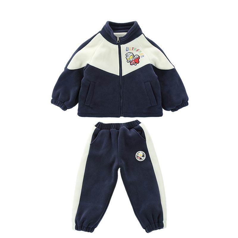 2026新款男童冬装奥特曼奥利绒绣花套装深秋儿童加绒运动2件,淘宝优惠券,粉丝福利购,淘宝优惠卷