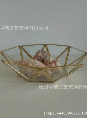 厂家玻璃花房容器玻璃首饰收纳盒玻璃工艺摆件客厅装饰品