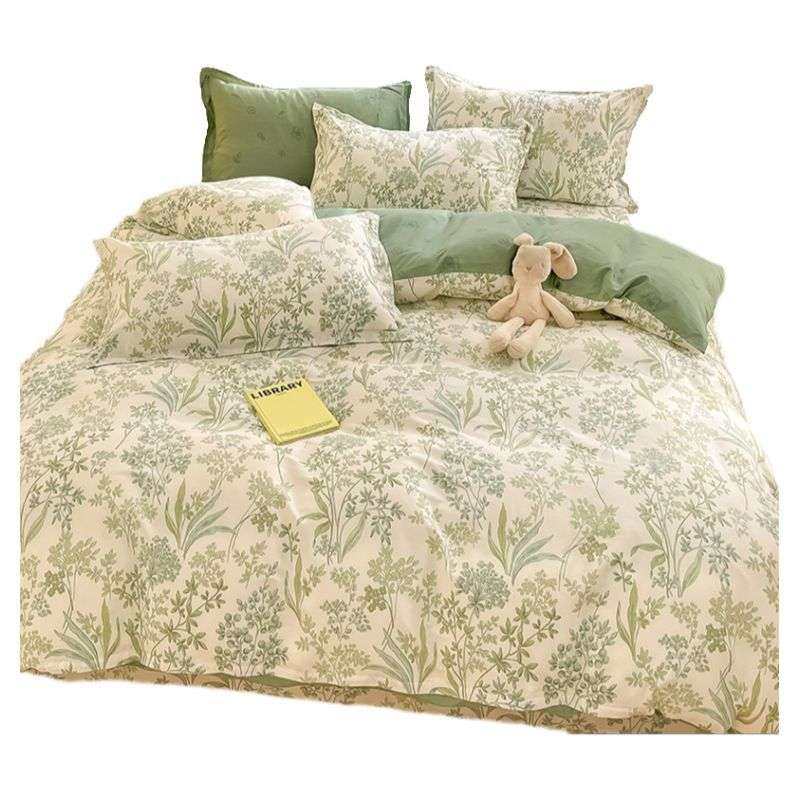 纯棉四件套全棉2025新款床上用品清新碎花被套床单宿舍三件套床笠,淘宝优惠券,粉丝福利购,淘宝优惠卷