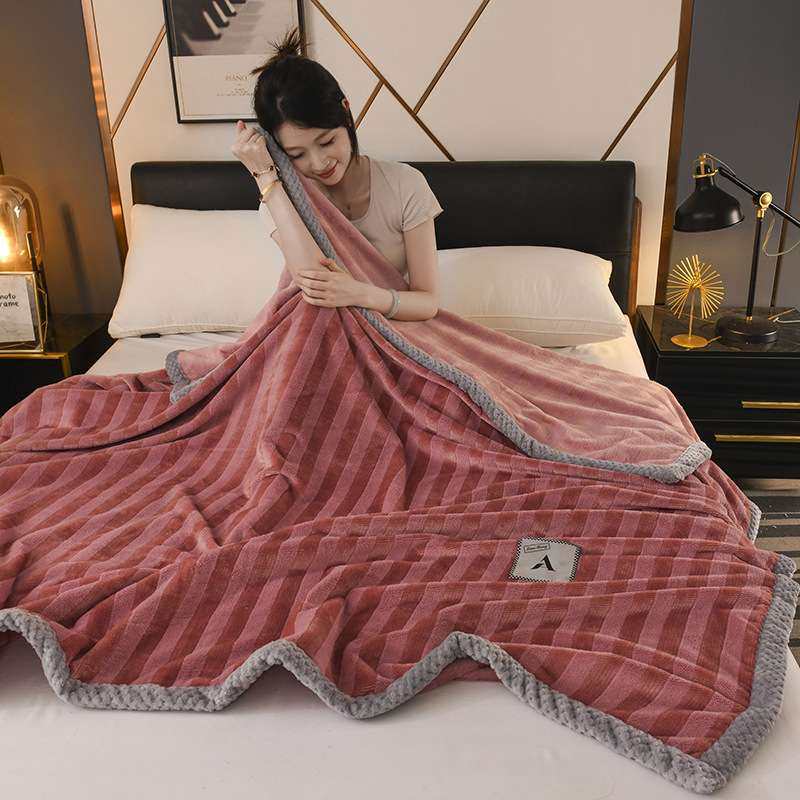 纯色彩贝绒休闲毛毯儿童睡觉毯子办公室家用睡觉盖腿多功能盖毯,淘宝优惠券,粉丝福利购,淘宝优惠卷