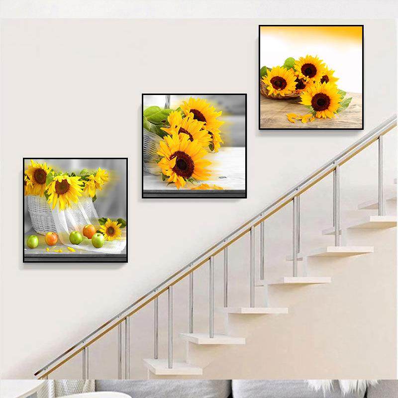 小清新现代简约客厅餐厅走廊过道正方形三联复式楼梯墙壁装饰挂画,淘宝优惠券,粉丝福利购,淘宝优惠卷