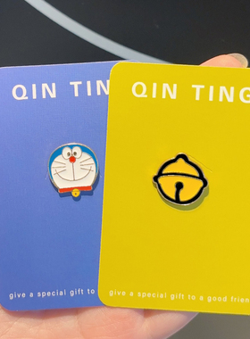 哆啦a梦胸针日系动漫卡通叮当猫金属徽章可爱机器猫别针情侣配饰