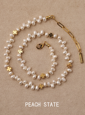 PEACHSTATE淡水珍珠项链