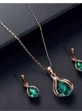 Delysia King 3pcs/set fashion womens blue and green drop ne