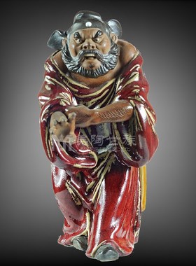 石湾陶瓷公仔国家大师工艺实用礼品家居门厅装饰钟馗家居摆件