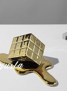 现代简约样板房间卧室创意电视柜酒柜摆件家居客厅玄关柜软装饰品