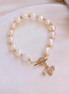 Freshwater pearl micro-encrusted zircon bee brlet fashion li
