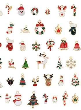 Julie Wang Enamel Christmas Charms Alloy Mixed Santa Claus r