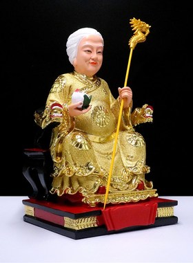树脂像 无极老母像十二老母无极圣母 家用工艺品桌面摆件1寸