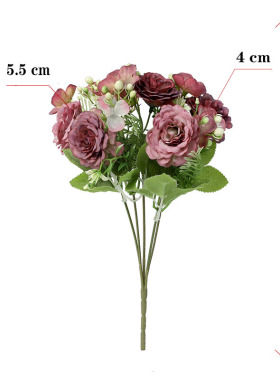 Vintage 1 bunch of new artificial silk flowers High quality
