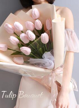 5PCS Tulip Artificial Flowers Real Touch Bouquet Fake Flower