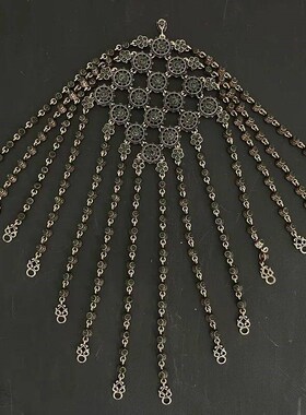 Arabian vintage style wedding bridal tiara headpiece chain A