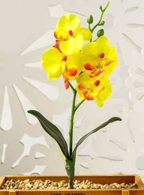 Real Touch Mini Small Orchid Artificial Flower Branch Fake P