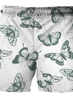 Summer Mens Beach Shorts 3D Printing Loose Surf Board Short